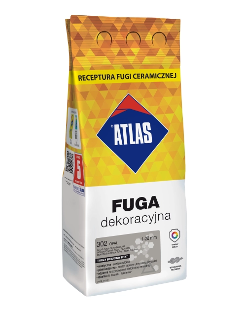 Zdjęcie: Fuga dekoracyjna 302 opal, alubag 2 kg ATLAS