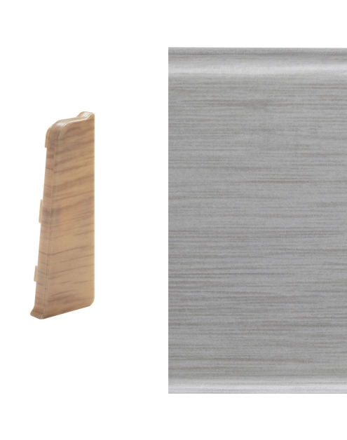 Zdjęcie: Zakończenie prawe do listwy Lars 2 szt. alu light ARBITON