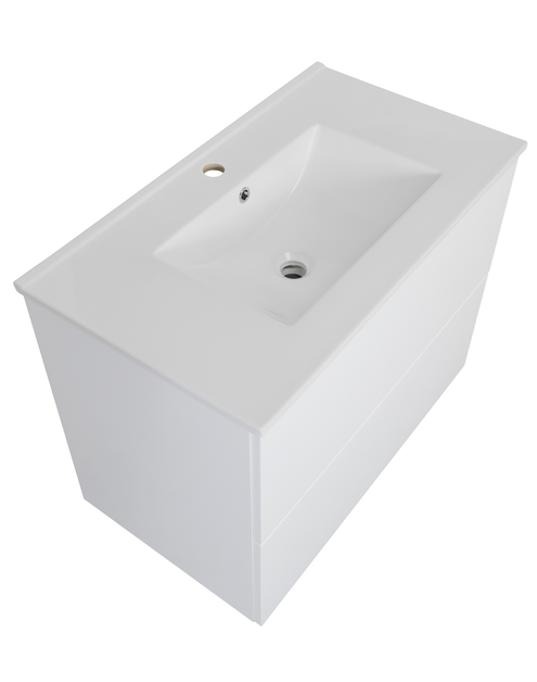 Zdjęcie: Szafka pod umywalkę 80 cm, 2 szuflady, biały, System c biały Country ASTOR