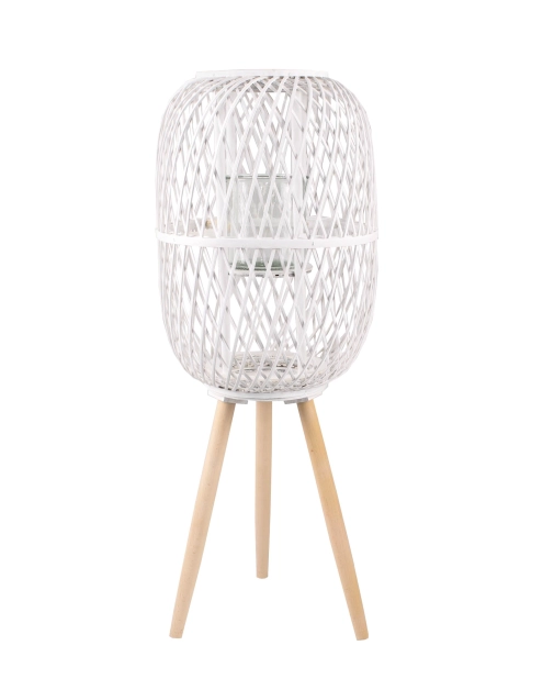 Zdjęcie: Lampion na nóżkach biały 30x30x45/79 cm TIN TOURS