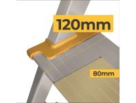 Zdjęcie: Drabina aluminiowa jednostronna Max 4-stopniowa DRABEST