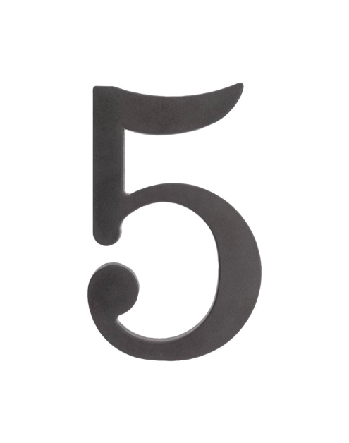 Zdjęcie: Cyfra 5 plastikowa czarna 180 mm METRO