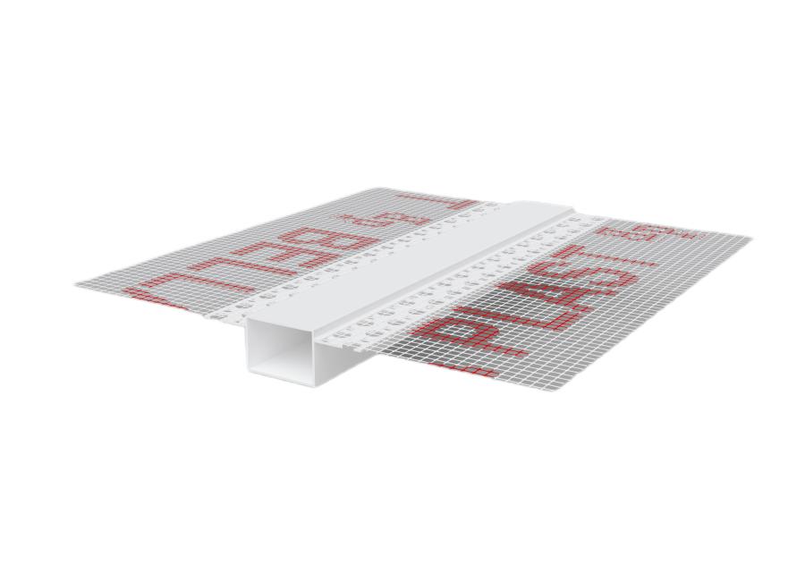 Zdjęcie: Listwa do boniowania PVC z siatką, zamknięta z elementem traconym BP11 H2NS L300 biała BELLA PLAST