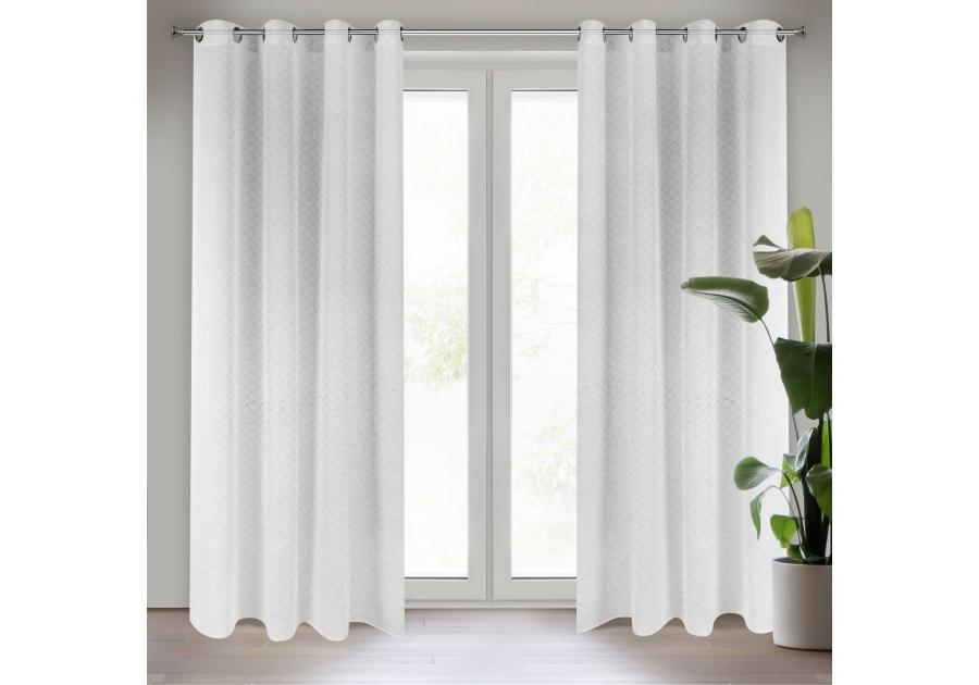 Zdjęcie: Firana gotowa Claudia 140x250 cm biały EUROFIRANY