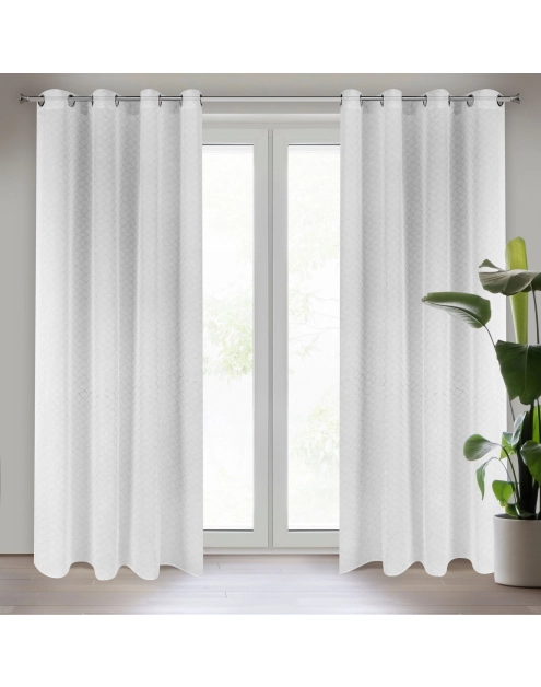 Zdjęcie: Firana gotowa Claudia 140x250 cm biały EUROFIRANY
