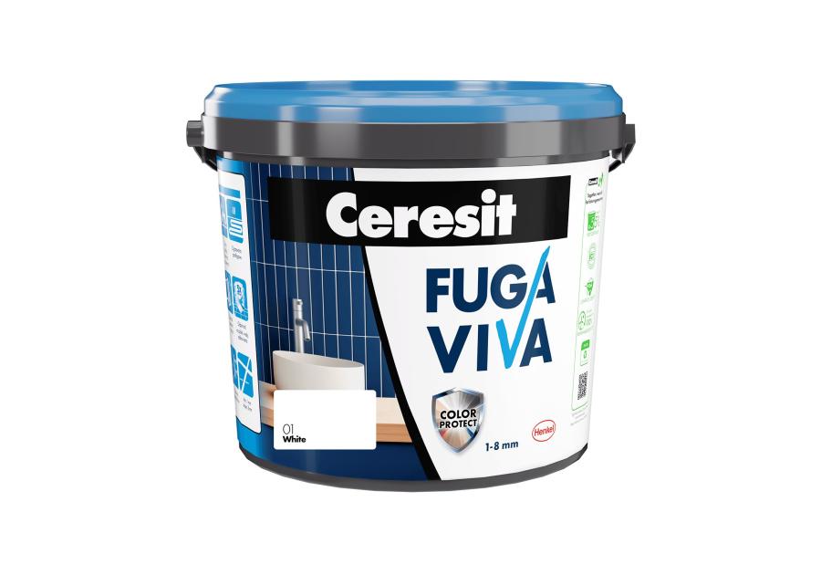 Zdjęcie: Fuga Viva elastyczna cementowa 1-8 mm white 4 kg CERESIT