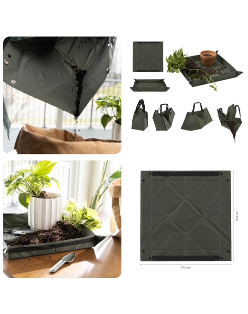 Zdjęcie: Składana mata do sadzenia roślin Plant Care zielona FISKARS
