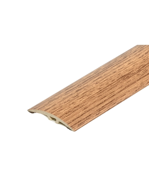 Zdjęcie: Kształtownik PVC wcisk szeroki 40 mm 2w1 L= 2,70 m Dąb Palony okleina mat CEZAR