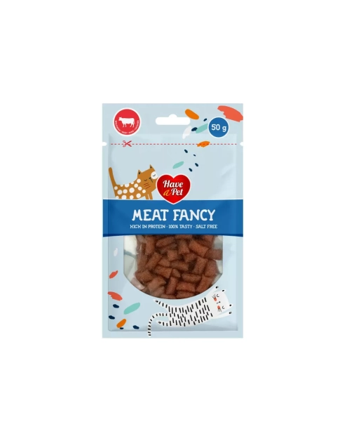 Zdjęcie: Przysmak dla kota Fancy poduszeczki z wołowiną 50 g HAVE A PET
