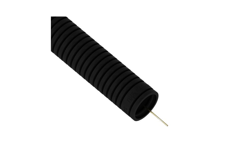 Zdjęcie: Rura karbowana RKGS 25 mm czarna 750 N z pilotem - 25 m AKS Zielonka