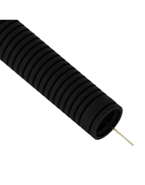 Zdjęcie: Rura karbowana RKGS 25 mm czarna 750 N z pilotem - 25 m AKS Zielonka