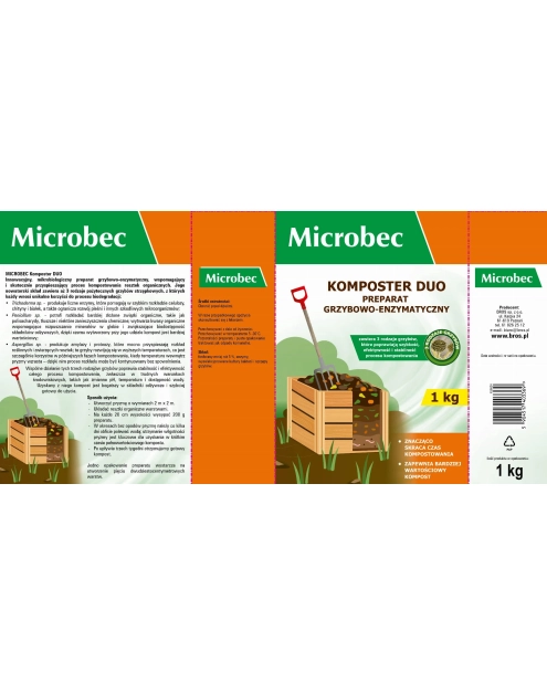 Zdjęcie: Preparat do kompostowników Microbec Komposter Duo 1 kg BROS