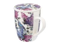 Zdjęcie: Kubek z zaparzaczem i pokrywką 340 ml dekoracja bez ALTOM DESIGN