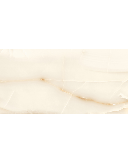 Zdjęcie: Gres szkliwiony wielkoformatowy Onyx Crema Polished 120x240 cm Ceramika NETTO