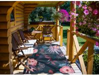 Zdjęcie: Dywan Jungle 120x170 cm kwiaty pomarańczowo-czarne MULTI-DECOR