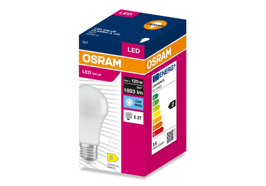 Zdjęcie: Lampa LED Value Classic A 120 14 W 4000K E27 OSRAM