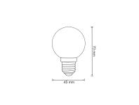 Zdjęcie: Żarówka LED G45 E27 36V 0,5 W niebieskie 2 szt. POLUX