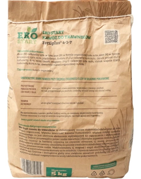 Zdjęcie: Nawóz naturalny do trawników 5 kg EKO START
