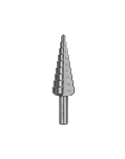 Zdjęcie: Wiertło Stopniowe HSS fi 4-20 mm, skok 2 mm STALCO PERFECT