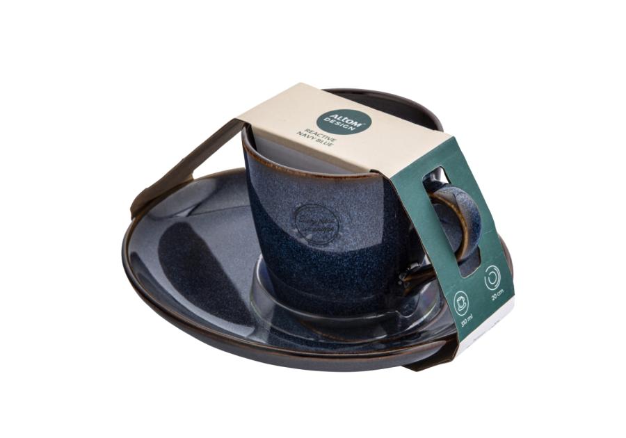 Zdjęcie: Filiżanka Reactive Navy Blue 310 ml ze spodkiem 20 cm ALTOM DESIGN