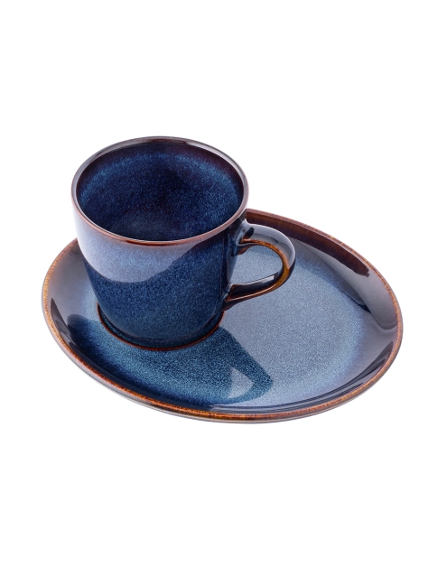 Zdjęcie: Filiżanka Reactive Navy Blue 310 ml ze spodkiem 20 cm ALTOM DESIGN