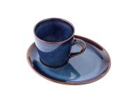 Zdjęcie: Filiżanka Reactive Navy Blue 310 ml ze spodkiem 20 cm ALTOM DESIGN