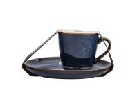 Zdjęcie: Filiżanka Reactive Navy Blue 310 ml ze spodkiem 20 cm ALTOM DESIGN