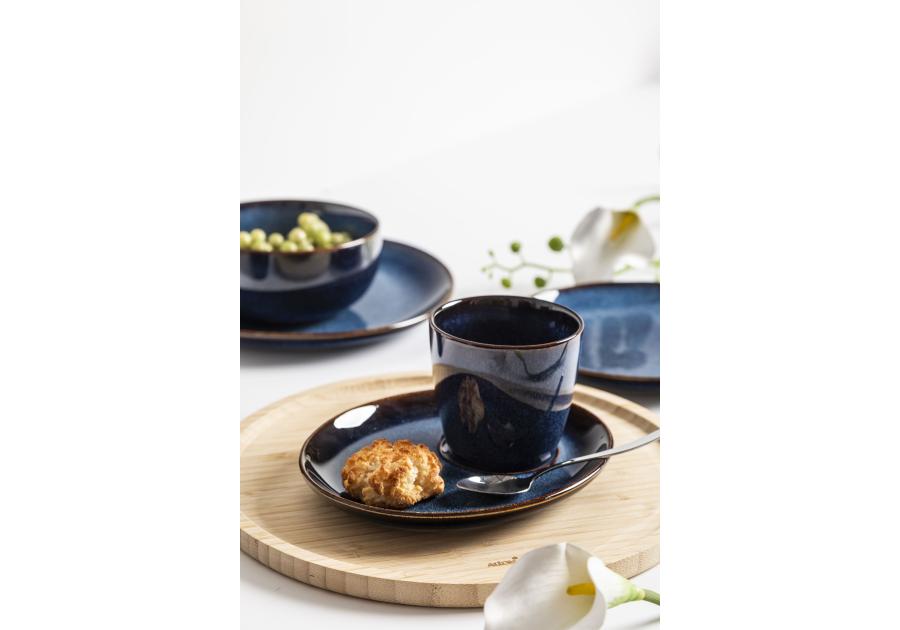 Zdjęcie: Filiżanka Reactive Navy Blue 310 ml ze spodkiem 20 cm ALTOM DESIGN