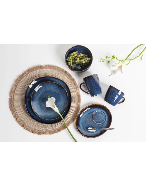 Zdjęcie: Filiżanka Reactive Navy Blue 310 ml ze spodkiem 20 cm ALTOM DESIGN