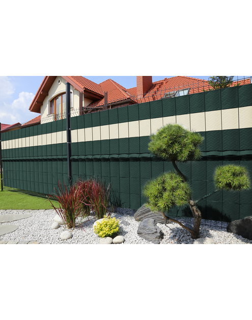 Zdjęcie: Taśma ogrodzeniowa 19,3cm x 2600 cm zielona DECOMAT