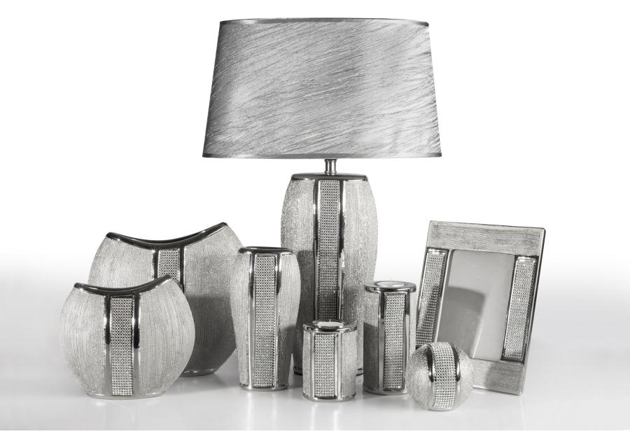 Zdjęcie: Wazon dekoracyjny Robin 10x6x20 cm srebrny EUROFIRANY