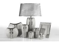 Zdjęcie: Wazon dekoracyjny Robin 10x6x20 cm srebrny EUROFIRANY