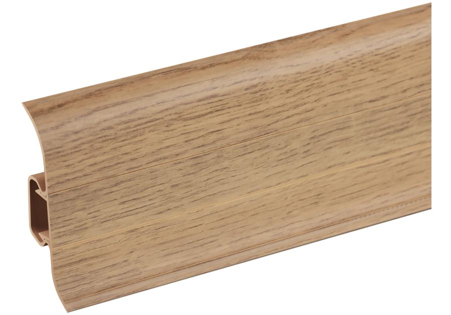Zdjęcie: Listwa przypodłogowa PVC Premium Classic 22x59 mm; 2,20 m Dąb Klepka Mat CEZAR