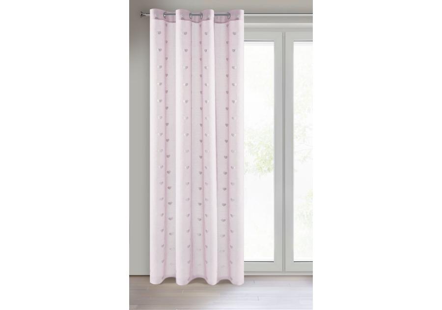 Zdjęcie: Firana gotowa Benay 140x250 cm różowy EUROFIRANY