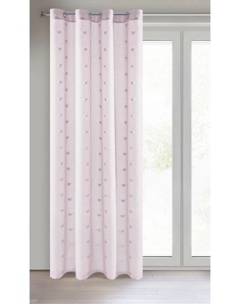 Zdjęcie: Firana gotowa Benay 140x250 cm różowy EUROFIRANY