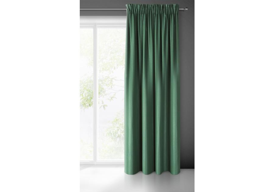 Zdjęcie: Zasłona gotowa Aggie na taśmie 140x270 cm zielony EUROFIRANY