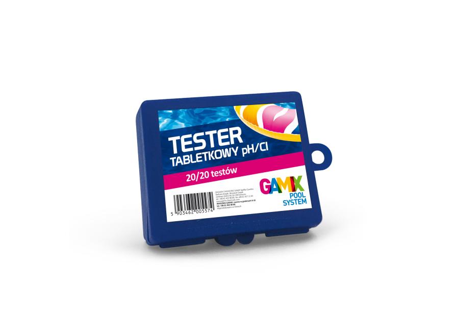 Zdjęcie: Tabletkowy tester do badania właściwości wody PH/CL 
20 testó PH/20 testów Gamix CL RIM KOWALCZYK