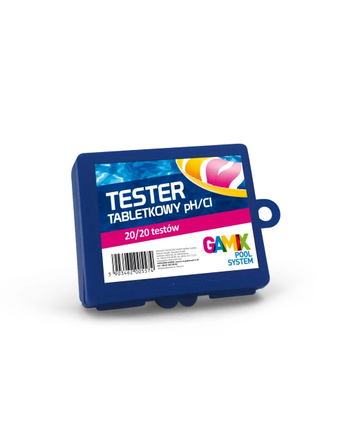 Zdjęcie: Tabletkowy tester do badania właściwości wody PH/CL 
20 testó PH/20 testów Gamix CL RIM KOWALCZYK