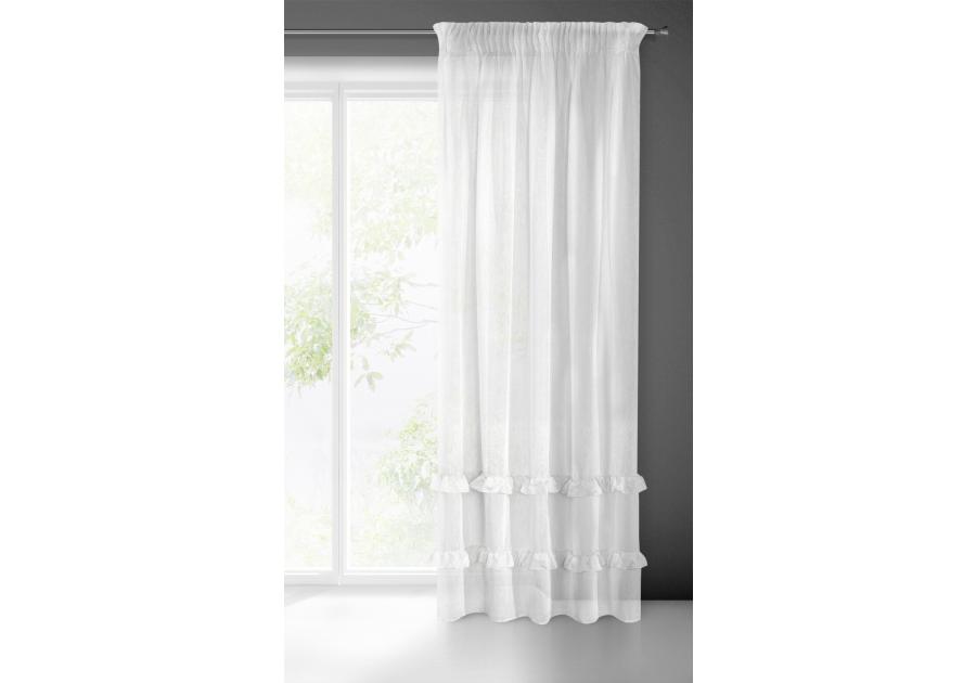 Zdjęcie: Firana gotowa Lorena na taśmie 140x270 cm biały EUROFIRANY