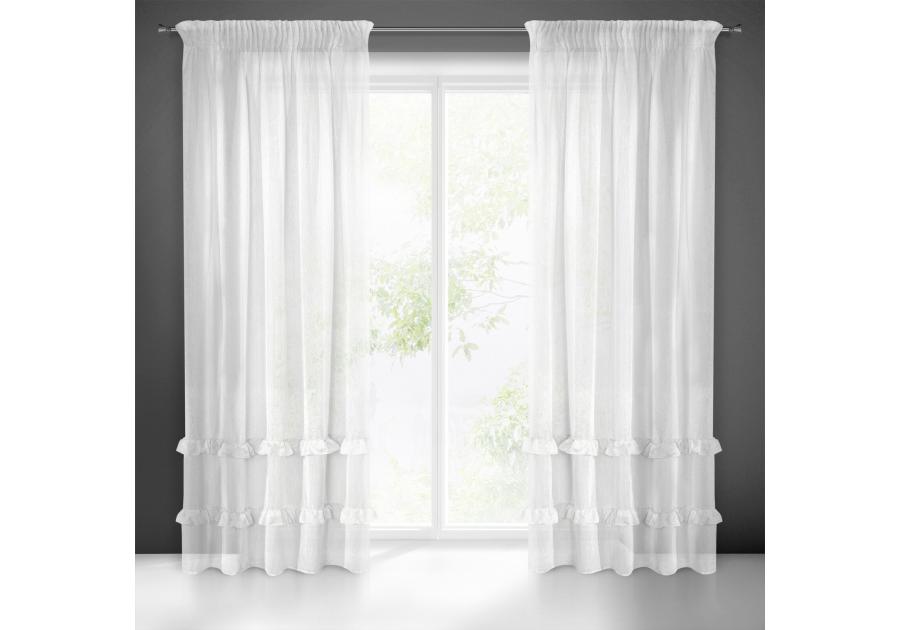 Zdjęcie: Firana gotowa Lorena na taśmie 140x270 cm biały EUROFIRANY