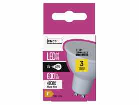 Żarówka LED Classic MR16 GU10, 7 W (60 W) 800 lm neutralna biel, ściemnialna EMOS