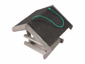 Karmnik z daszkiem z papy szary 24x20x21 cm TIN TOURS