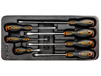 Zdjęcie: Wkrętaki płaskie, zestaw 7 sztuk, wkładka NEO