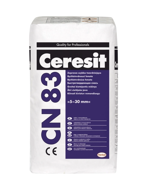 Zdjęcie: Zaprawa szybkotwardniejąca CN 83, 25 kg CERESIT