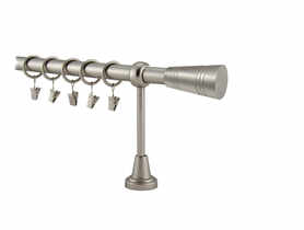 Karnisz pojedynczy Valentina fi 19 mm - 300 cm tubo satyna folia KARWEL