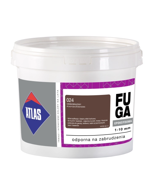 Zdjęcie: Fuga epoksydowa 1-10 mm ciemnobrązowy 2 kg ATLAS