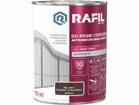 Gruntoemalia do bram i ogrodzeń brąz czekolada RAL8017 0,9L RAFIL