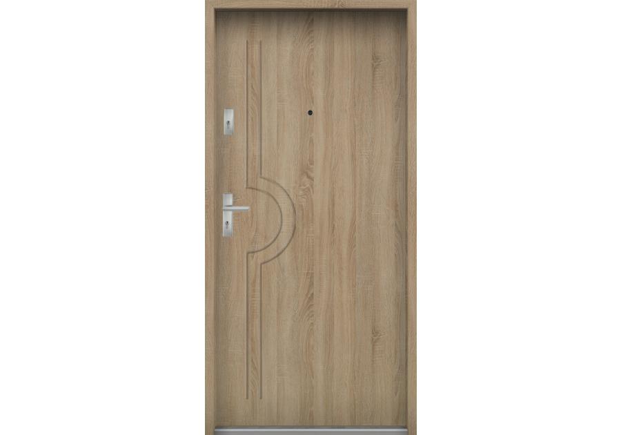 Zdjęcie: Drzwi wejściowe do mieszkań Bastion N-03 Sonoma 90 cm prawe OSP KR CENTER