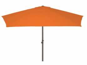 Parasol ogrodowy aluminiowy 300 cm z korbą pomarańczowy VOG
