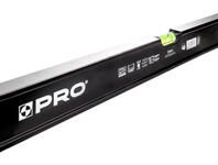 Zdjęcie: Poziomnica PRO900 Heavy Duty malowana czarna dwustronnie frezowana z uchwytami 120 cm PRO